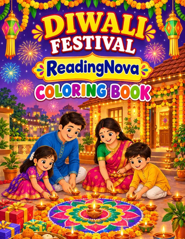 Free colouring book: Diwali Festival