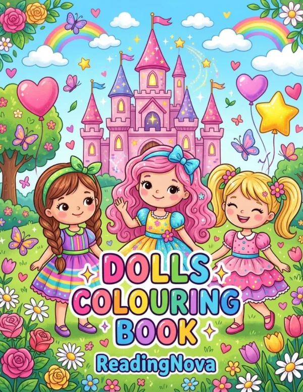 Free colouring book: Dolls Colouring Book