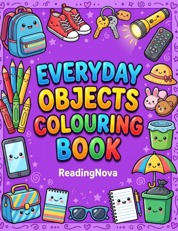 Free colouring book: Everyday Objects Colouring Book
