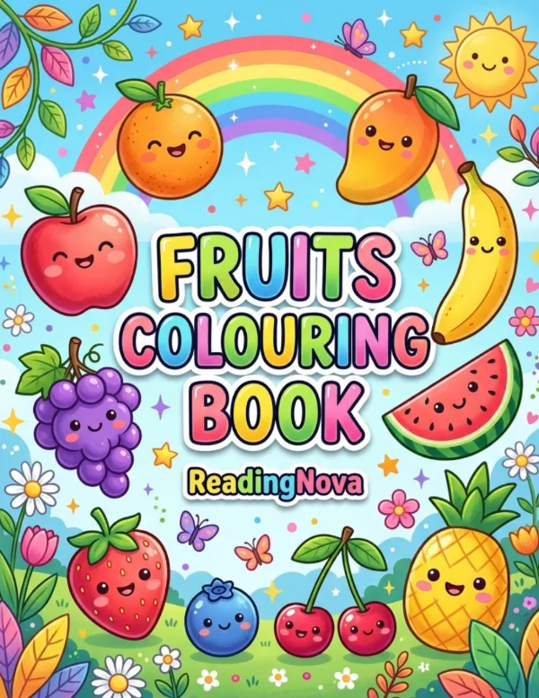 Free colouring book: Fruits Colouring Book