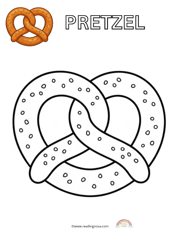 Free colouring page: Pretzel