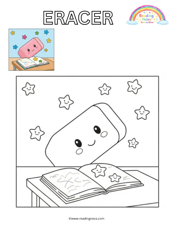 Free colouring page: Eracer