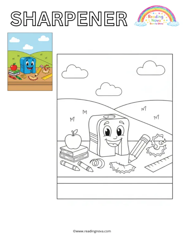 Free colouring page: Sharpener