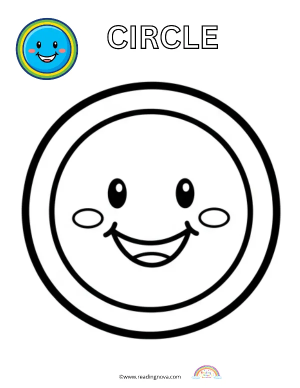 Free colouring page: Circle