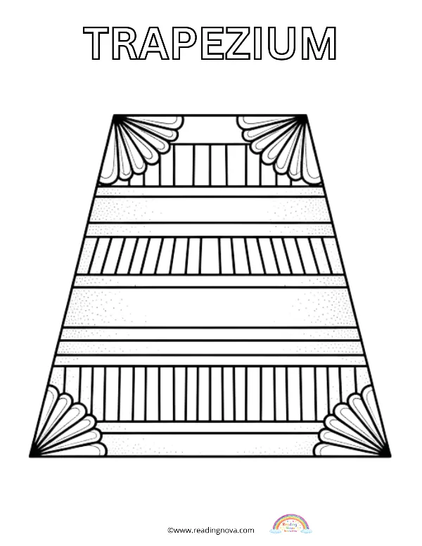 Free colouring page: Trapezium