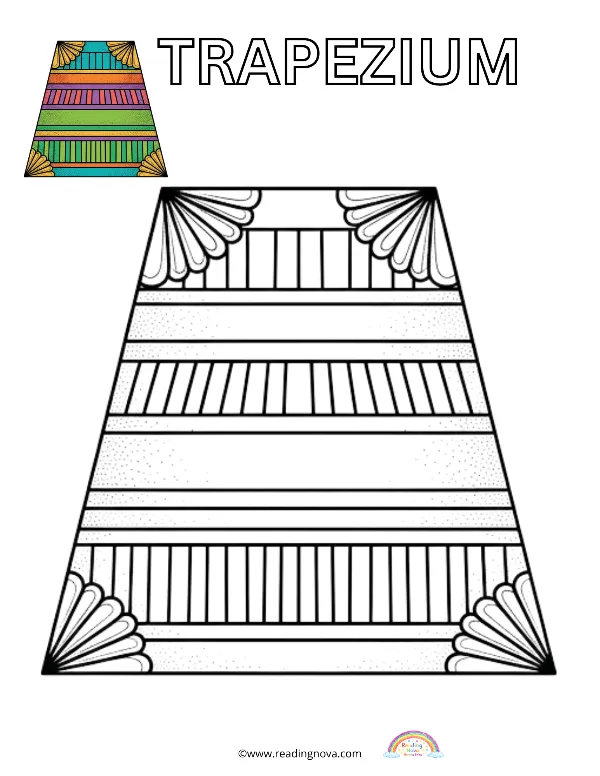 Free colouring page: Trapezium