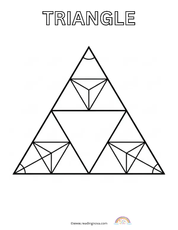 Free colouring page: Triangle