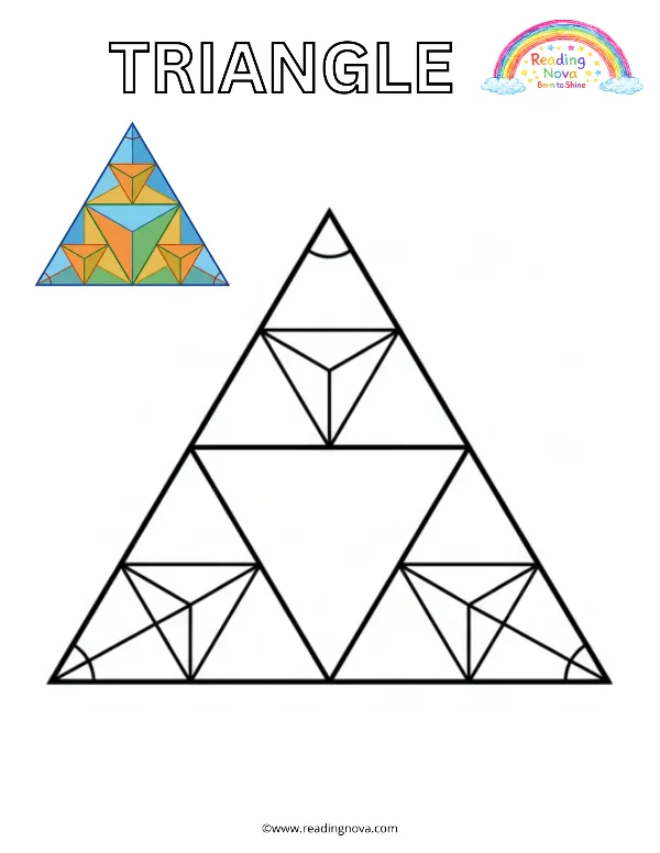 Free colouring page: Triangle