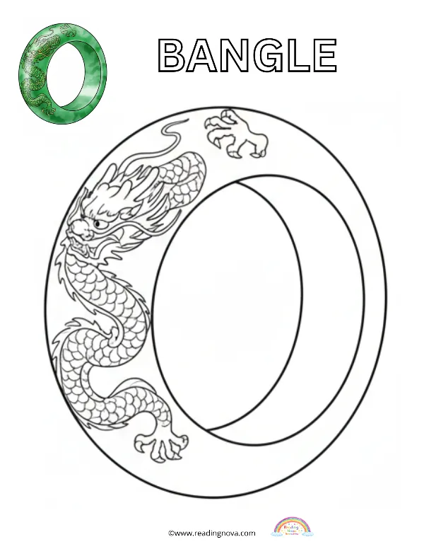 Free colouring page: Bangle
