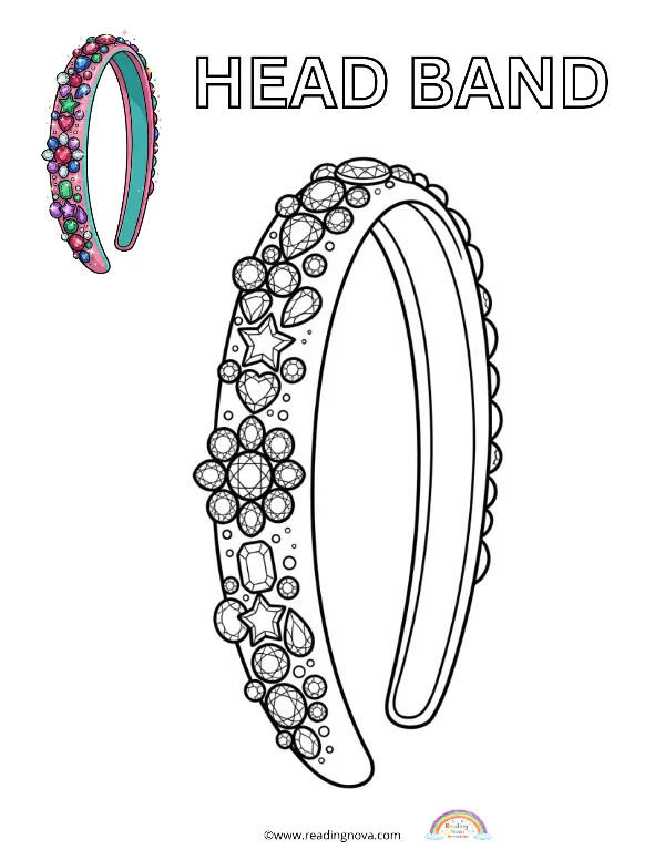 Free colouring page: Head Band