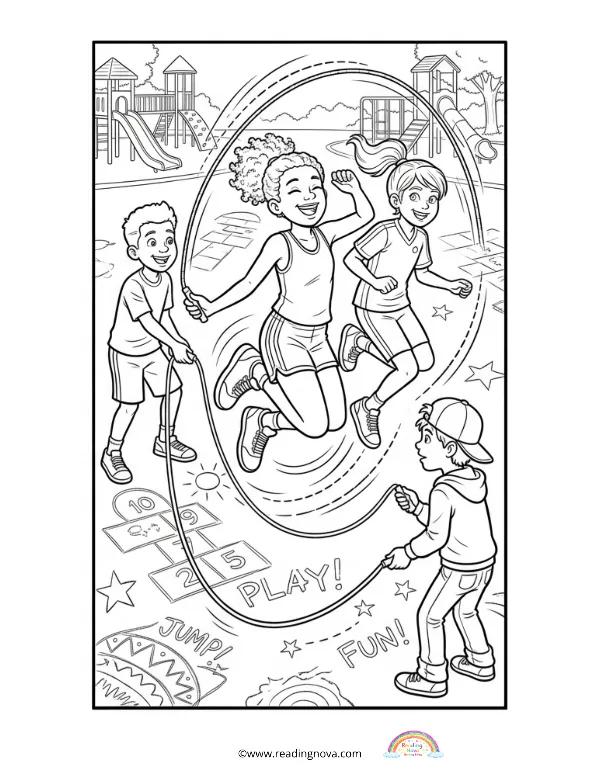 Free colouring page: Parks And Playground 11