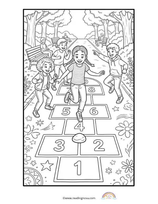 Free colouring page: Parks And Playground 12