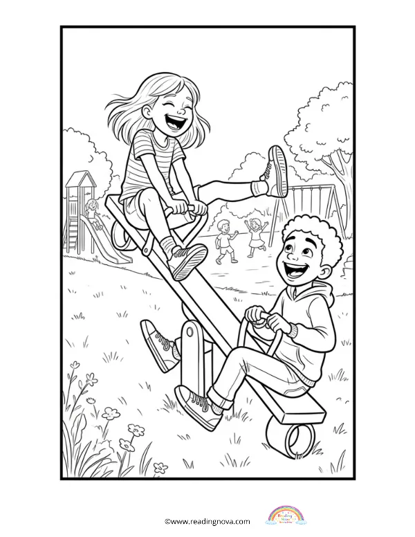 Free colouring page: Parks And Playground 13