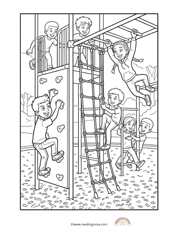 Free colouring page: Parks And Playground 14
