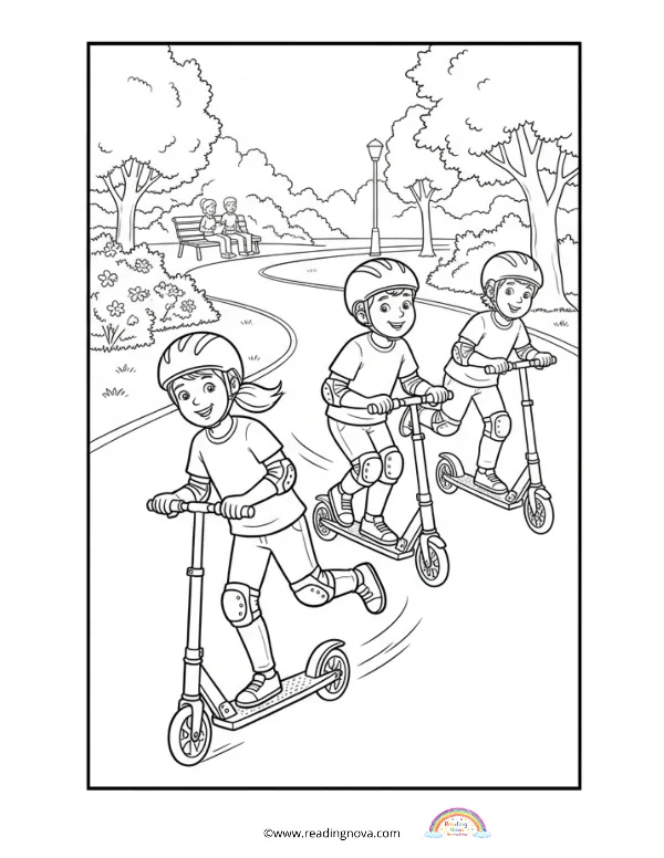 Free colouring page: Parks And Playground 6