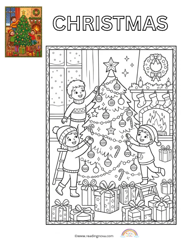 Free colouring page: Christmas