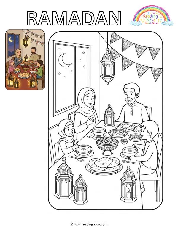 Free colouring page: Ramadan