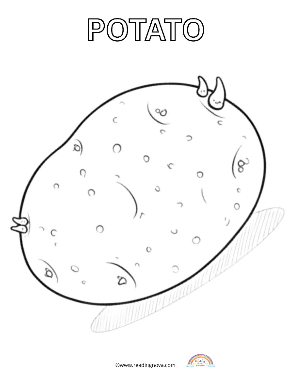 Free colouring page: Potato