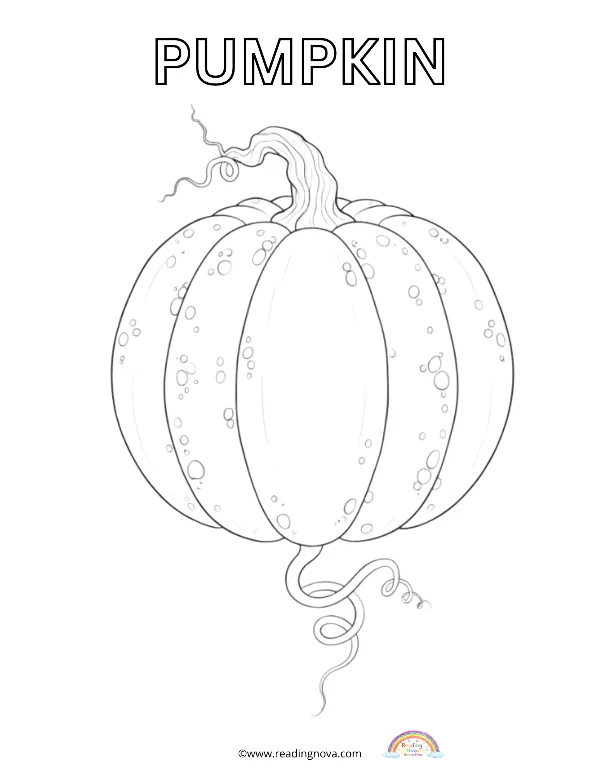 Free colouring page: Pumpkin