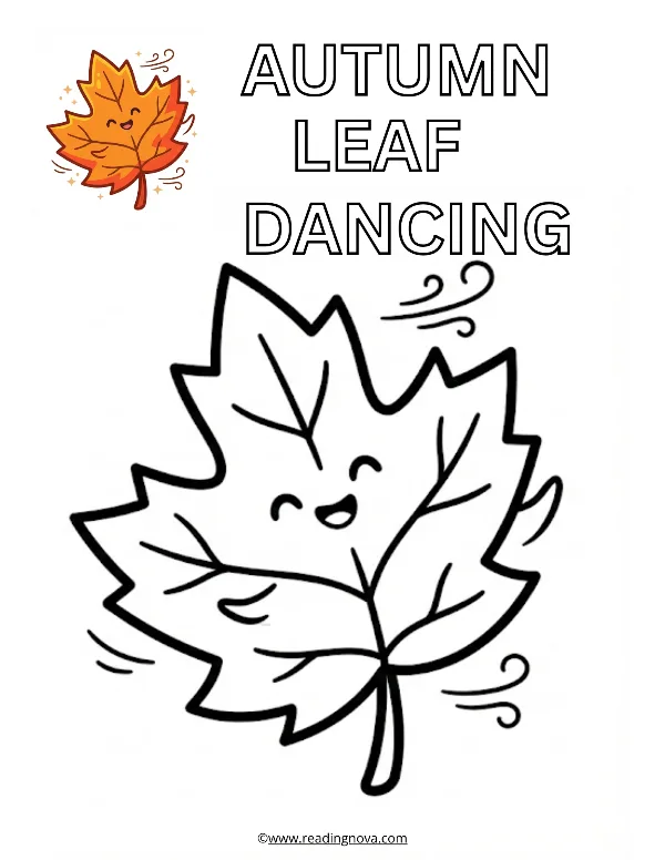 Free colouring page: Autumn Leaf