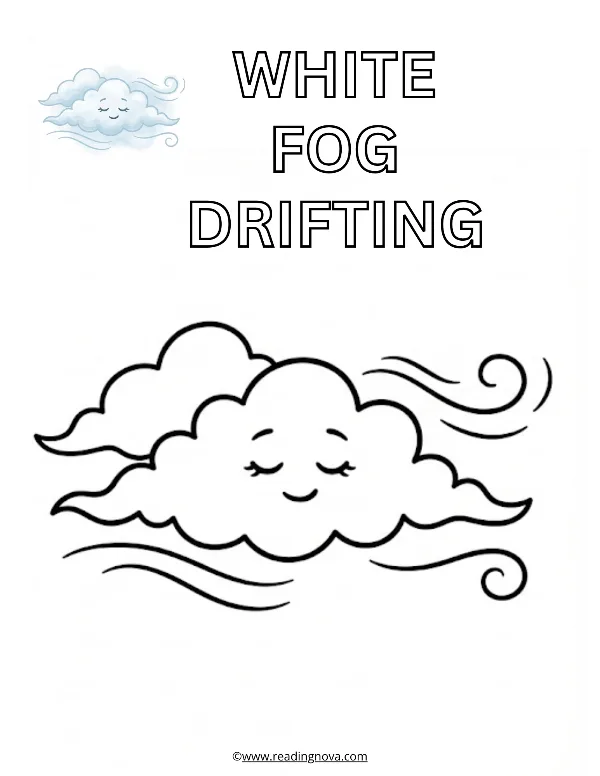 Free colouring page: Fog