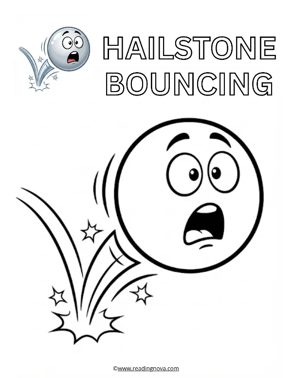 Free colouring page: Hailstone
