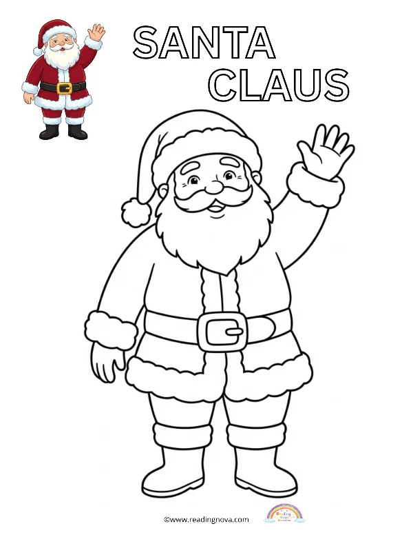 Free colouring page: Santa Claus