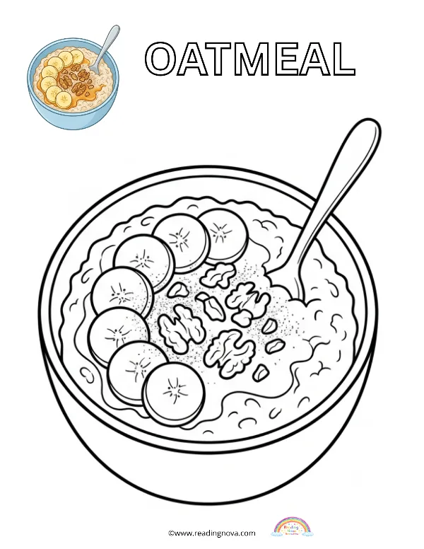 Free colouring page: Oatmeal