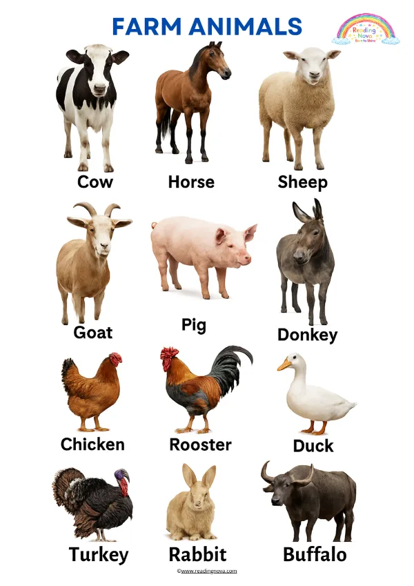 Free poster: Farm Animals