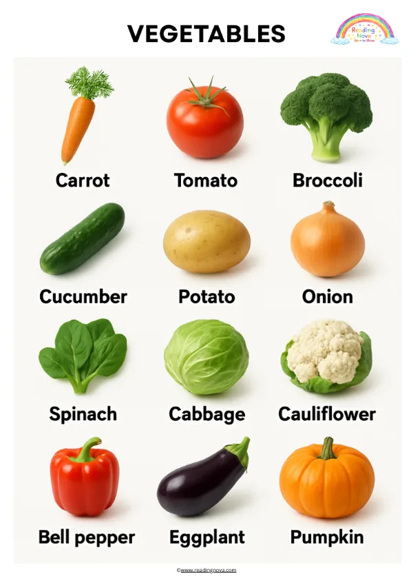 Free poster: Vegetables